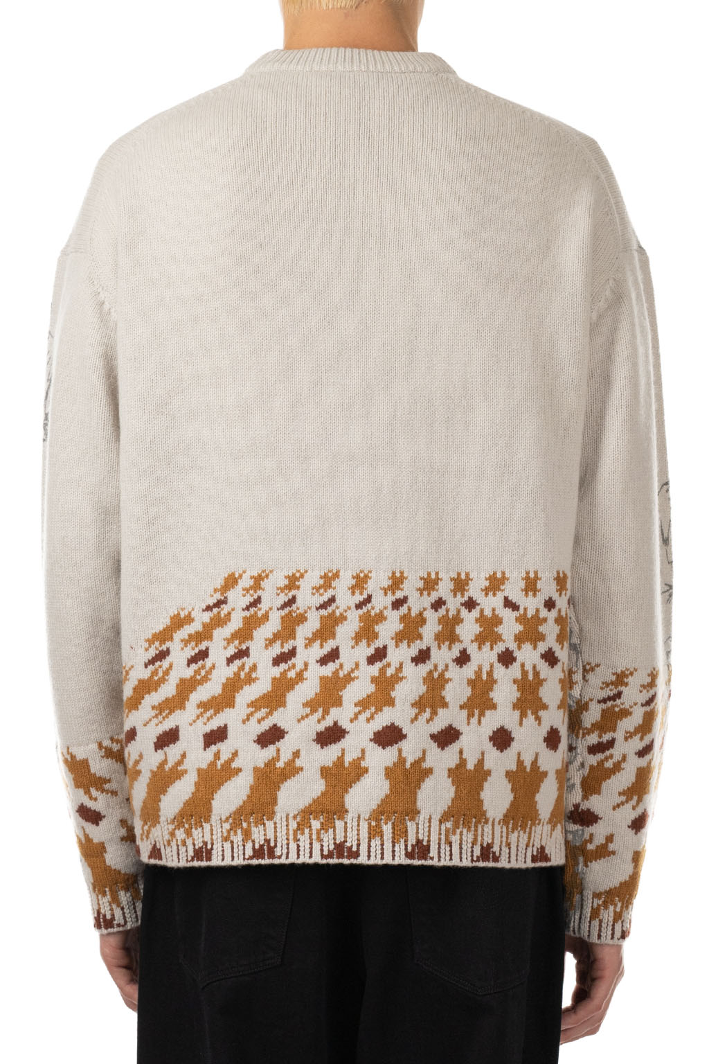 JW Anderson - Print Jacquard Jumper - Dove Grey